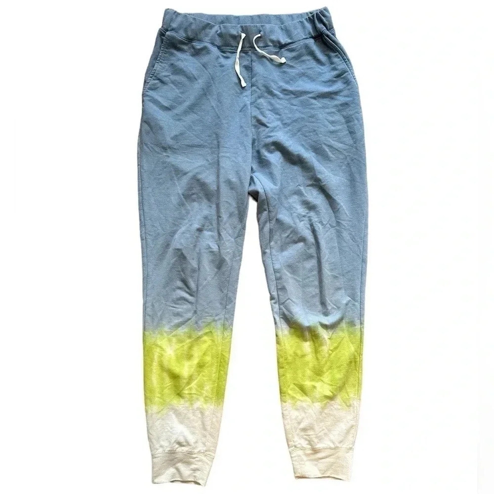 Beach Lunch Lounge S Indigo Lime Ombre Terri Jog Pants